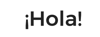 ¡Hola!